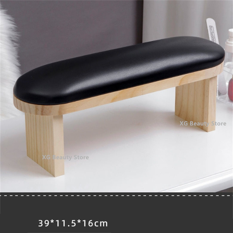 Leatherwork Desk - Siyah PU Deri Nail Art Standı