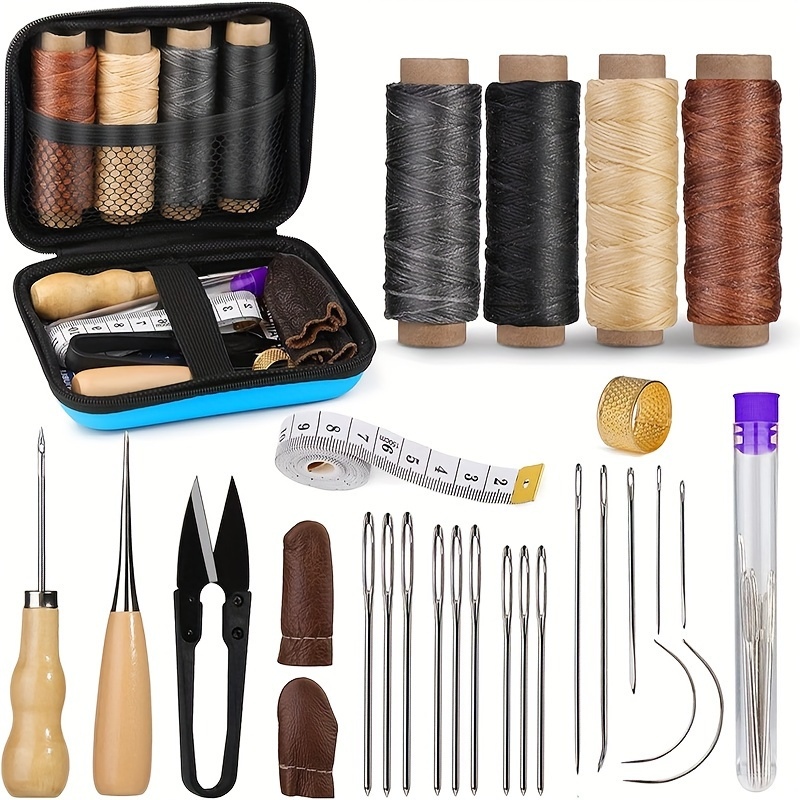 Leatherwork Repairs - Deri Dikiş Seti, Büyük Gözlü İğneler