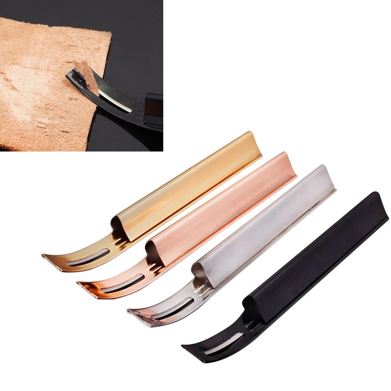 Skiver Leather Thin - Paslanmaz Çelik Deri İnceltme Bıçağı DIY