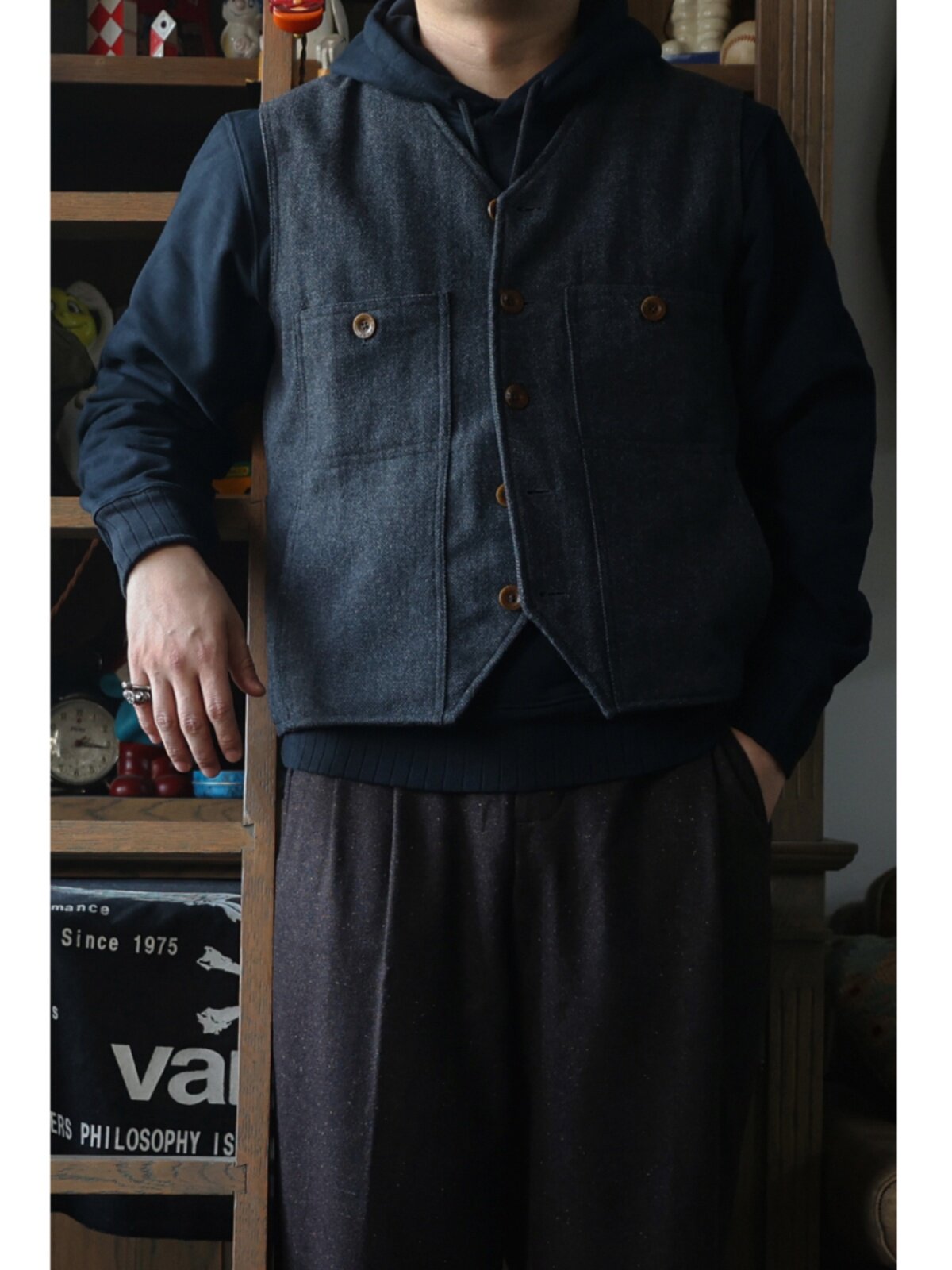 Secondorder FW24 Vintage Yün İ - Leather Work Vest For Men incelemesi ve fiyatı
