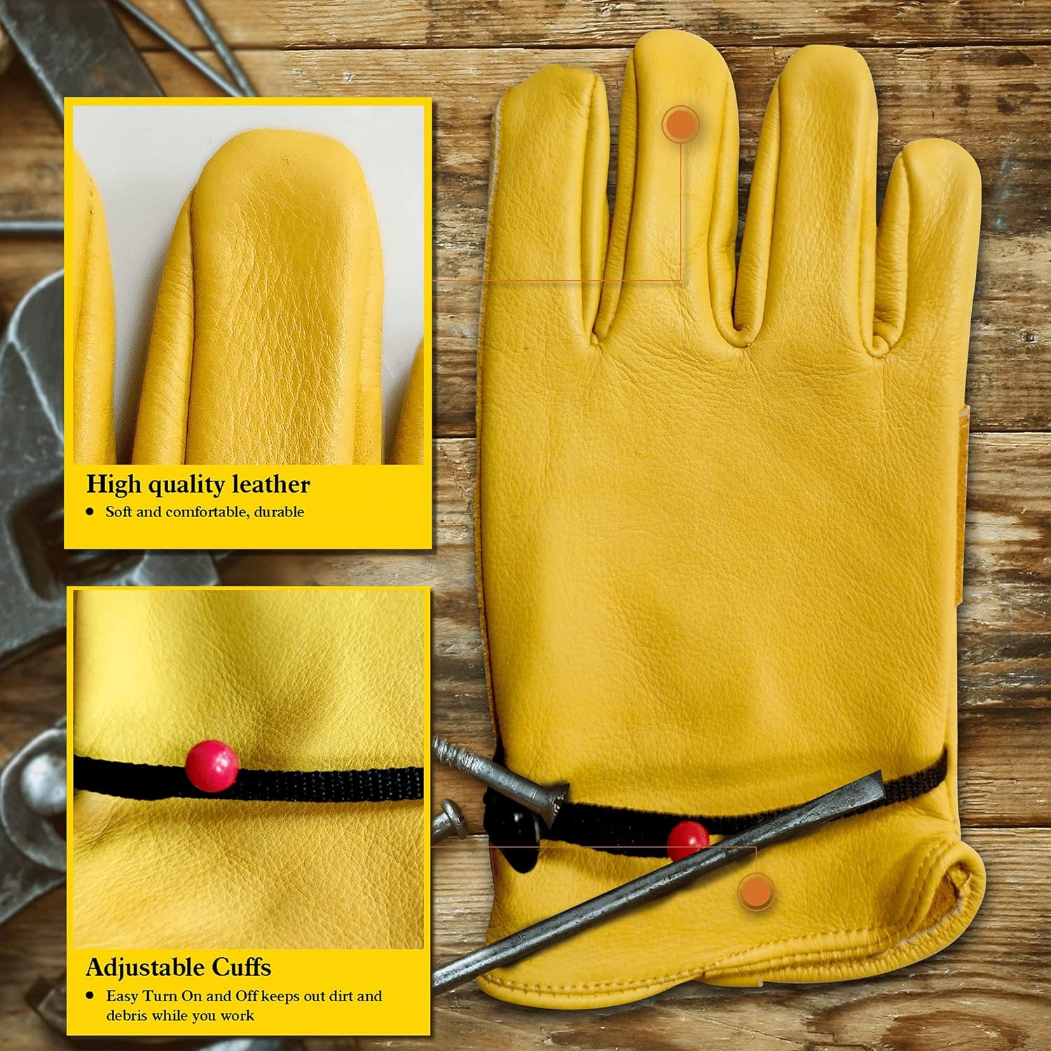 Sarı Sığır Derisi Deri Bahçe E - Leatherwork Repairs incelemesi ve fiyatı